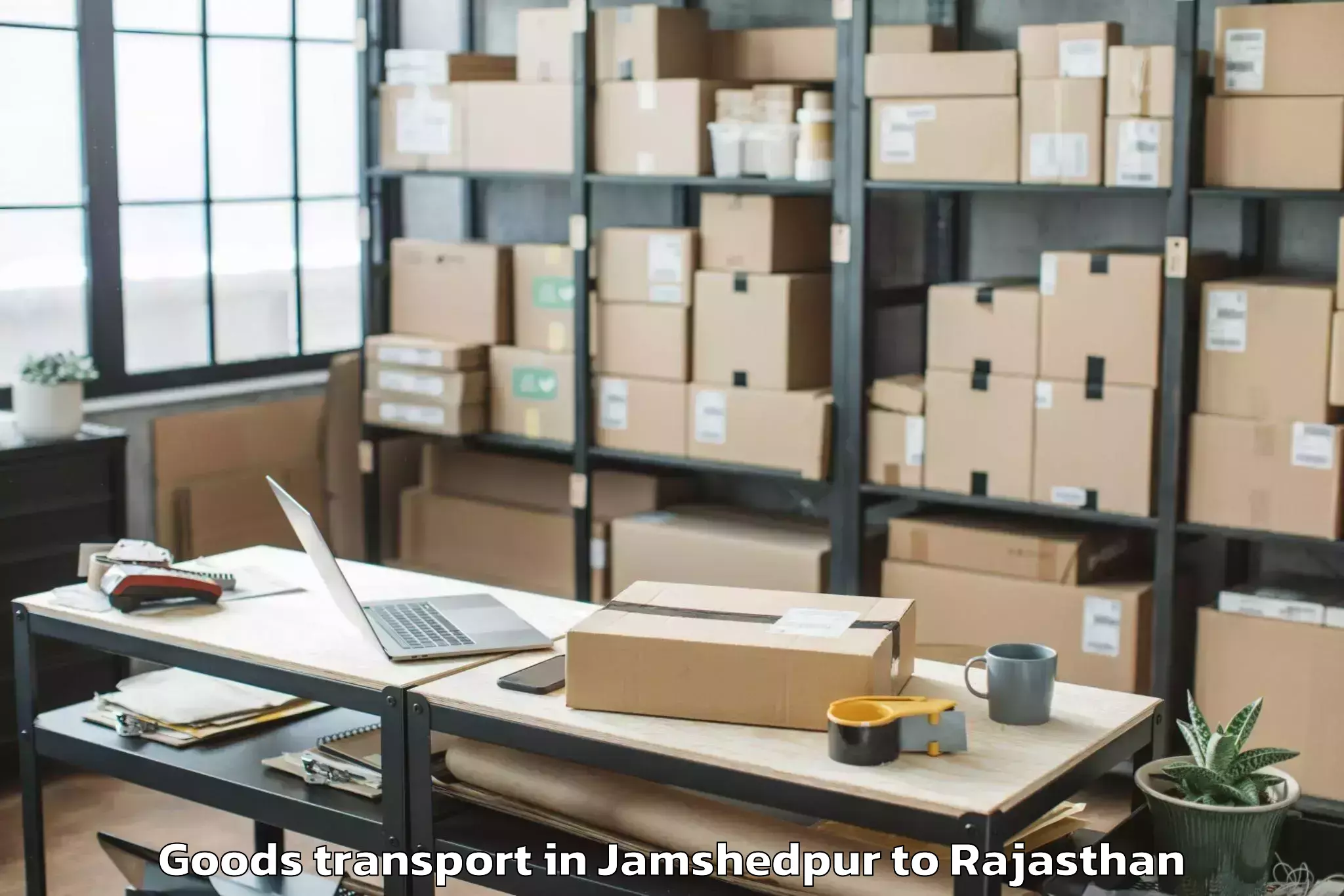 Reliable Jamshedpur to The Iis University Jaipur Goods Transport